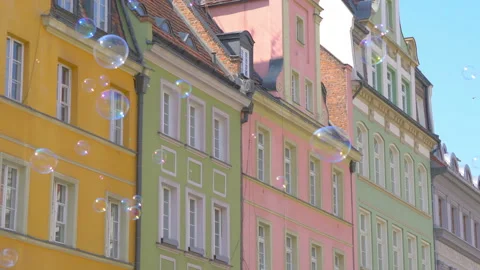 Soap bubbles floating in the air in 4k slow motion 60fps Stock Footage 152577289