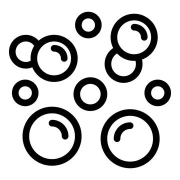Soap bubbles floating creating a sense of cleanliness and freshness Stock Illustration