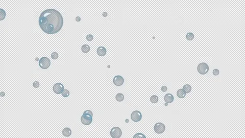Soap Bubbles Floating Loop - Seamless Motion Background Stock Footage 311286582