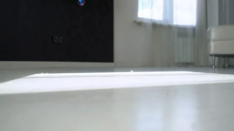 Soap bubbles floor Video stock 111224526