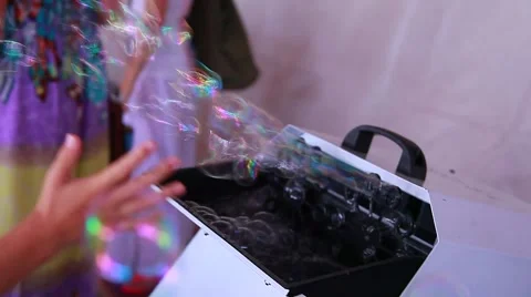 Soap bubbles Stock Footage 49612380