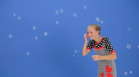 Soap Bubbles Stock Footage 55325603