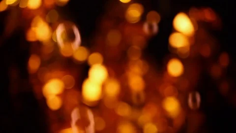 Soap bubbles gold bokeh hd footage Stock Footage 99877437
