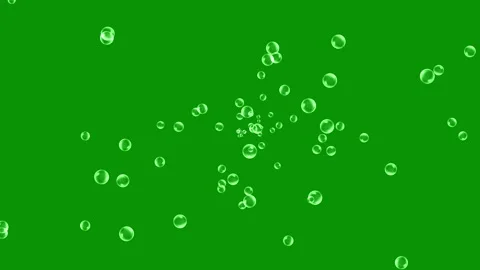 Soap bubbles green screen motion graphics Stock Footage 148535214