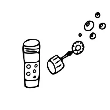 Soap bubbles icon. Vector illustration Stock Illustration