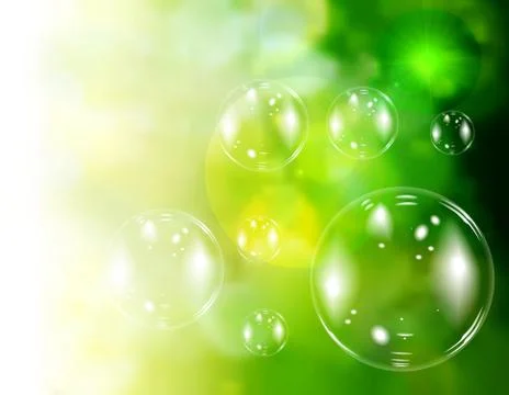 Soap bubbles Stock Illustration