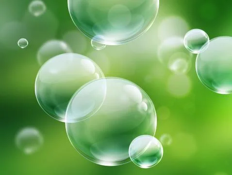 Soap bubbles Stock Illustration