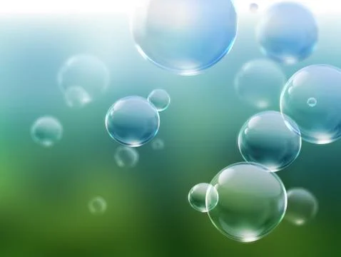 Soap bubbles Stock Illustration