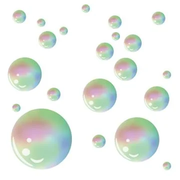 Soap bubbles Stock Illustration