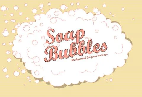 Soap bubbles Stock Illustration