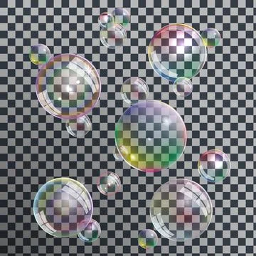 Soap bubbles Stock Illustration