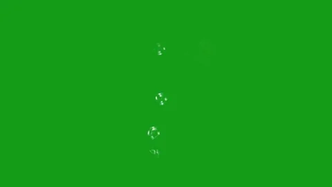 Soap bubbles motion graphics with green screen background Stock Footage 135626322