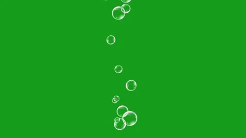 Soap bubbles motion graphics with green screen background Stock Footage 135735071