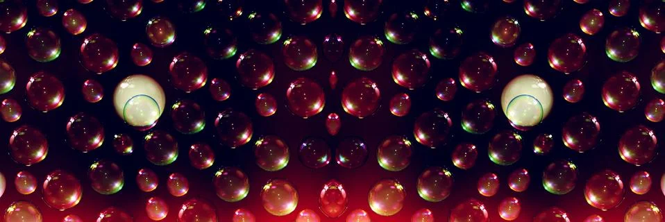 Soap bubbles panoramic Stock Photos