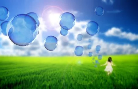 Soap bubbles Stock Photos