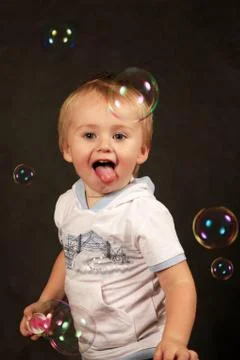 Soap bubbles Stock Photos