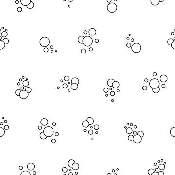 Soap bubbles. Seamless pattern. Coloring Page. 스톡 일러스트