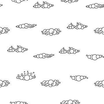 Soap bubbles. Seamless pattern. Coloring Page. イラスト素材