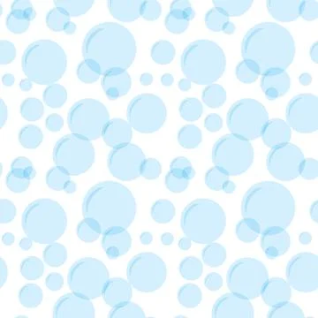 Soap bubbles seamless pattern イラスト素材