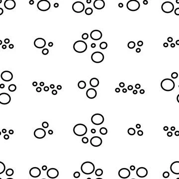 Soap bubbles. Seamless vector pattern. Endless ornament of circles. イラスト素材