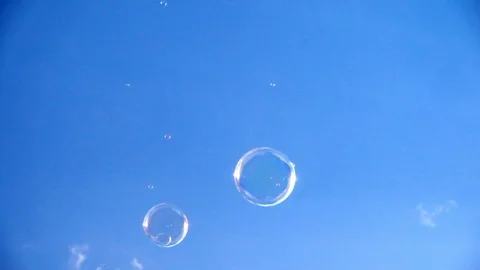 Soap bubbles slow. Stock Footage 107937008
