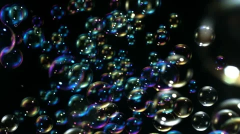 Soap bubbles, Slow Motion Stock Footage 14978717
