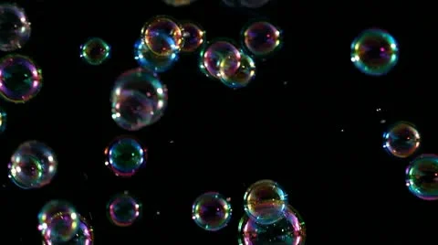Soap Bubbles Slowed Extreme Stock Footage