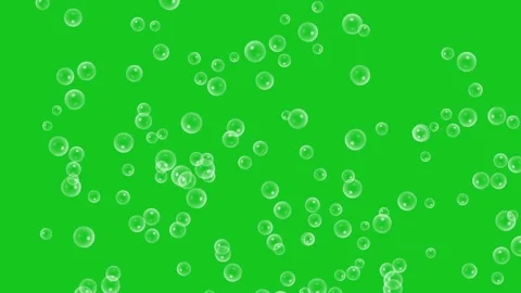 Soap bubbles stream green screen motion graphics Stock Footage 264826652