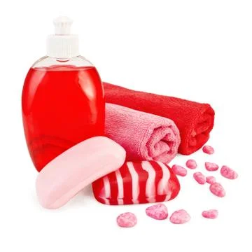 Soap different with towel Stock Photos