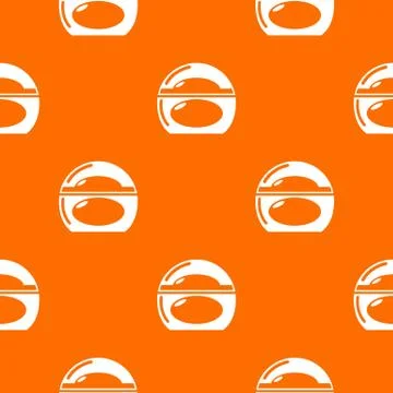 Soap dish pattern orange Stock Illustration
