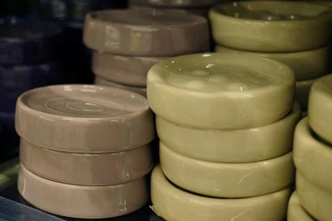 Soap dish in the store Stock Photos