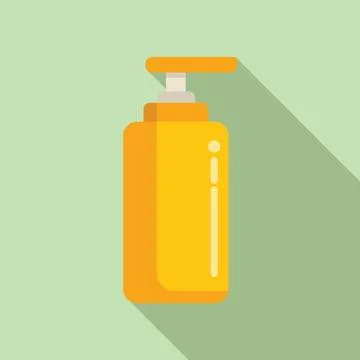 Soap dispenser bottle icon flat vector. Sprayer mist Ilustración de archivo