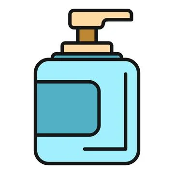 Soap dispenser bottle icon representing hygiene and cleaning Stock Illustration