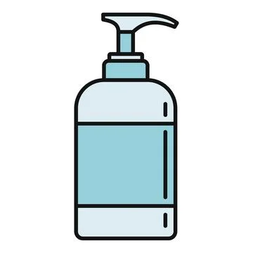 Soap dispenser bottle with pump for hand hygiene Stock Illustration
