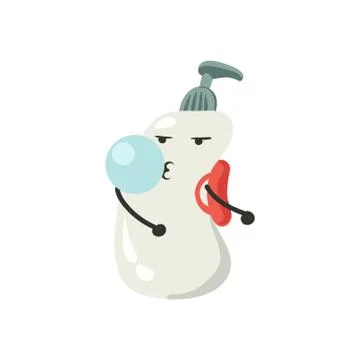 Soap dispenser dancing floss dance Stock Illustration