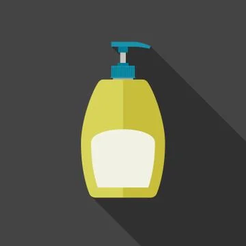 Soap dispenser flat icon Stock Illustration