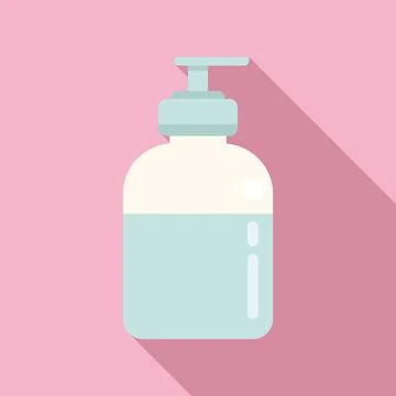 Soap dispenser icon flat vector. Coronavirus test Stock Illustration