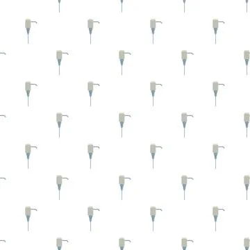 Soap dispenser pump repeating pattern on white background Stock Illustration