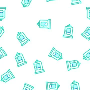 Soap dispenser vector seamless pattern Stock Illustration