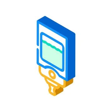 Soap dispenser wall mount isometric icon vector illustration Stock Illustration