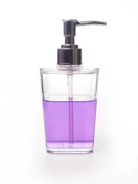 Soap dispnser on white Stock Photos