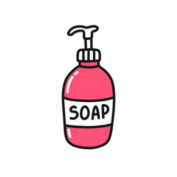 Soap doodle icon, vector illustration Stock Illustration