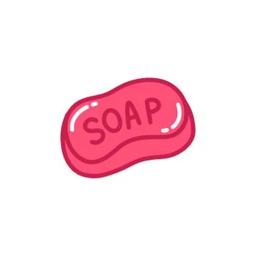 Soap doodle icon, vector illustration Stock Illustration