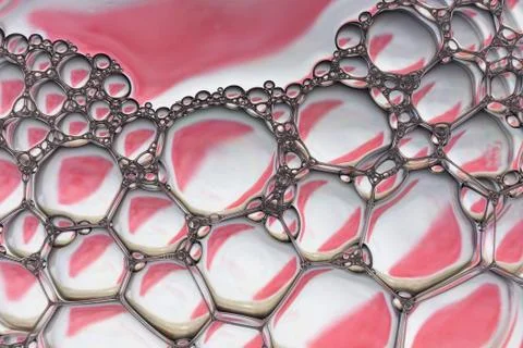 Soap foam and bubbles background Stock Photos