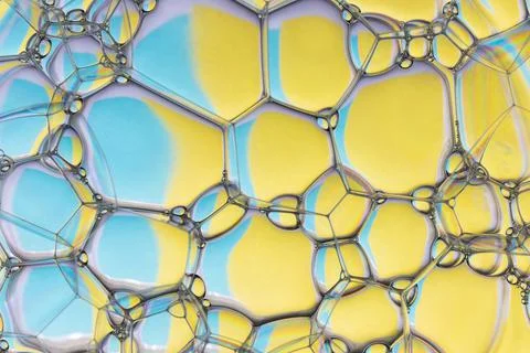 Soap foam and bubbles background Stock Photos