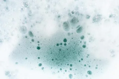 Soap foam background. Bubbles of soap or shampoo in water Foto stock