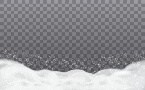 Soap foam in the bathroom Stock Illustration
