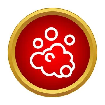 Soap foam bubble icon showing cleaning hygiene concept Stock Illustration
