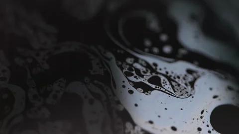 Soap foam bubble water oil texture emulsion dark Stock Footage 282150064