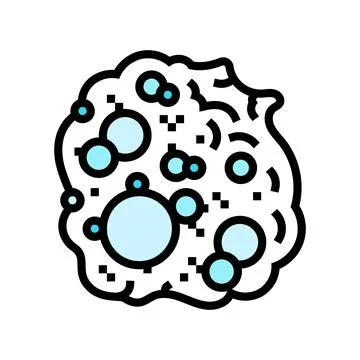 Soap foam bubbles color icon vector illustration Stock Illustration